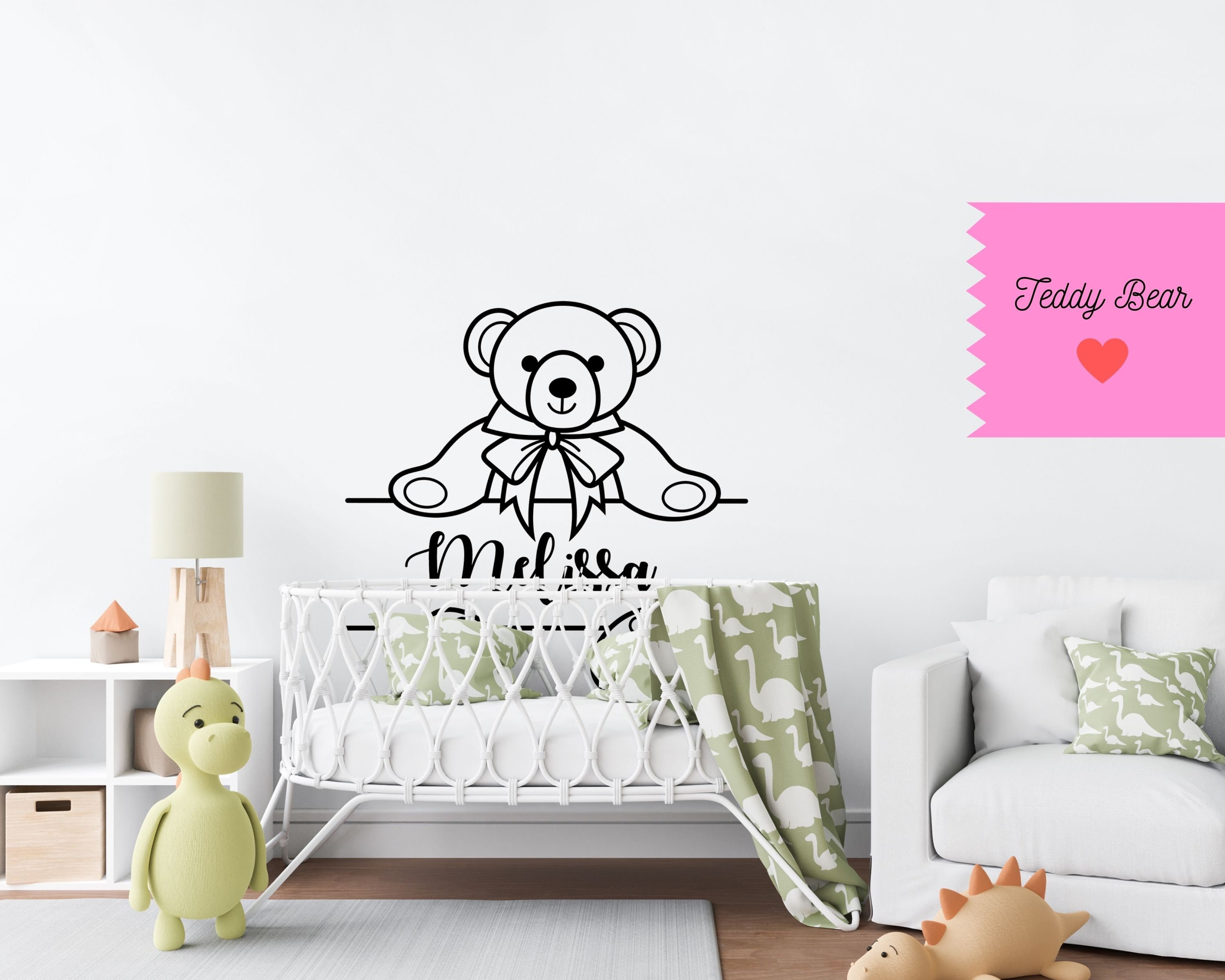 Teddy Bear SVG - Split Monogram SVG, New Baby SVG (1750538)