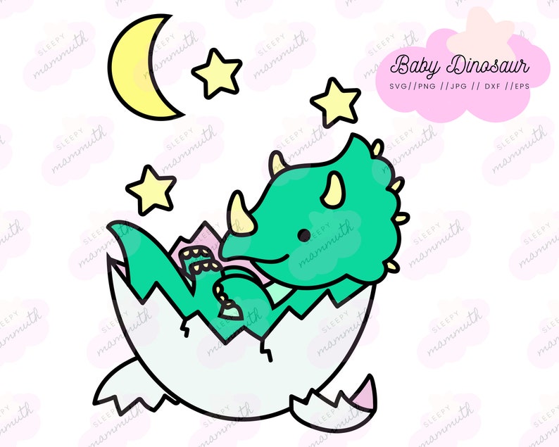 Baby Dinosaur SVG SVG Files for Cricut Newborn SVG Baby | Etsy
