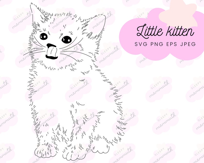 Download Cute Cat SVG Cats Clipart SVG Files for Cricut Cats SVG | Etsy