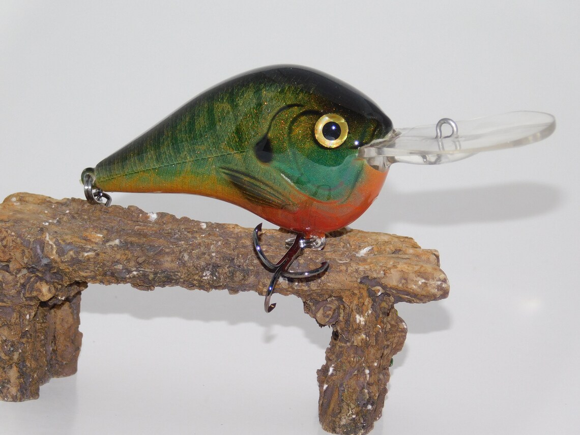 Custom Airbrushed Painted Pattern Fishing Lure Crankbait Etsy