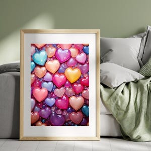 Resin Candy Art Set, Sweet and Colorful Resin-Inspired Wall Art, 3 Piece Pastel Candy and Swirl Collection, Vibrant Home Decor