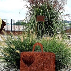 Edelrost Rosttasche Gartendekoration Geschenk Bild 3