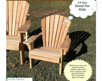 DIY Junior Adirondack Chair Plans – PDF Download