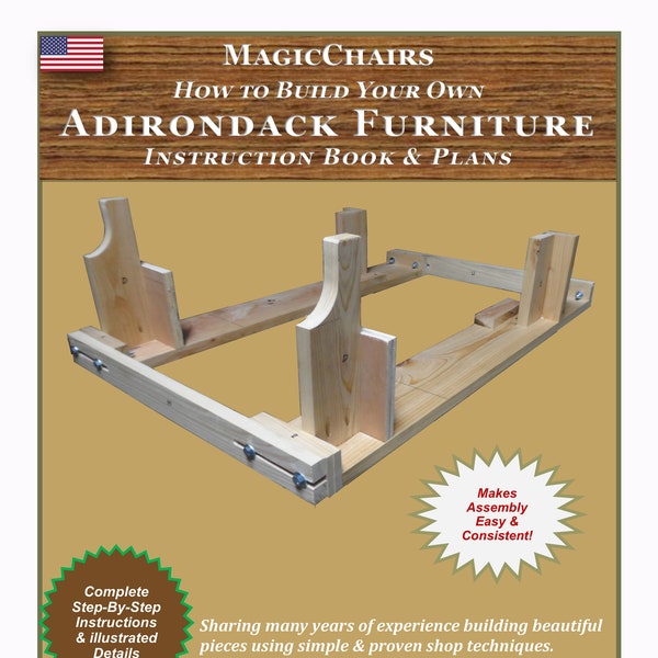 A1 Classic & A3 Firepit Series Multi-Purpose Jig / Fixture for Assembling MagicChairs' Adirondack Designs