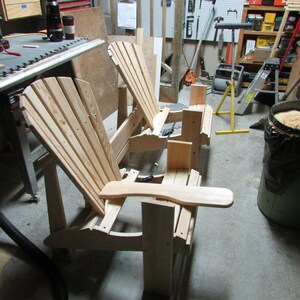 PDF SETTEE A3 Serie Adirondack Chair Herunterladbare DIY-Anweisungen und Zeichnungen zum Bauen Ihrer eigenen Muster und Stühle. Bild 7