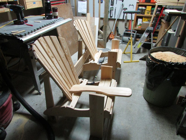 PDF SETTEE A3 Serie Adirondack Chair Herunterladbare DIY-Anweisungen und Zeichnungen zum Bauen Ihrer eigenen Muster und Stühle. Bild 7