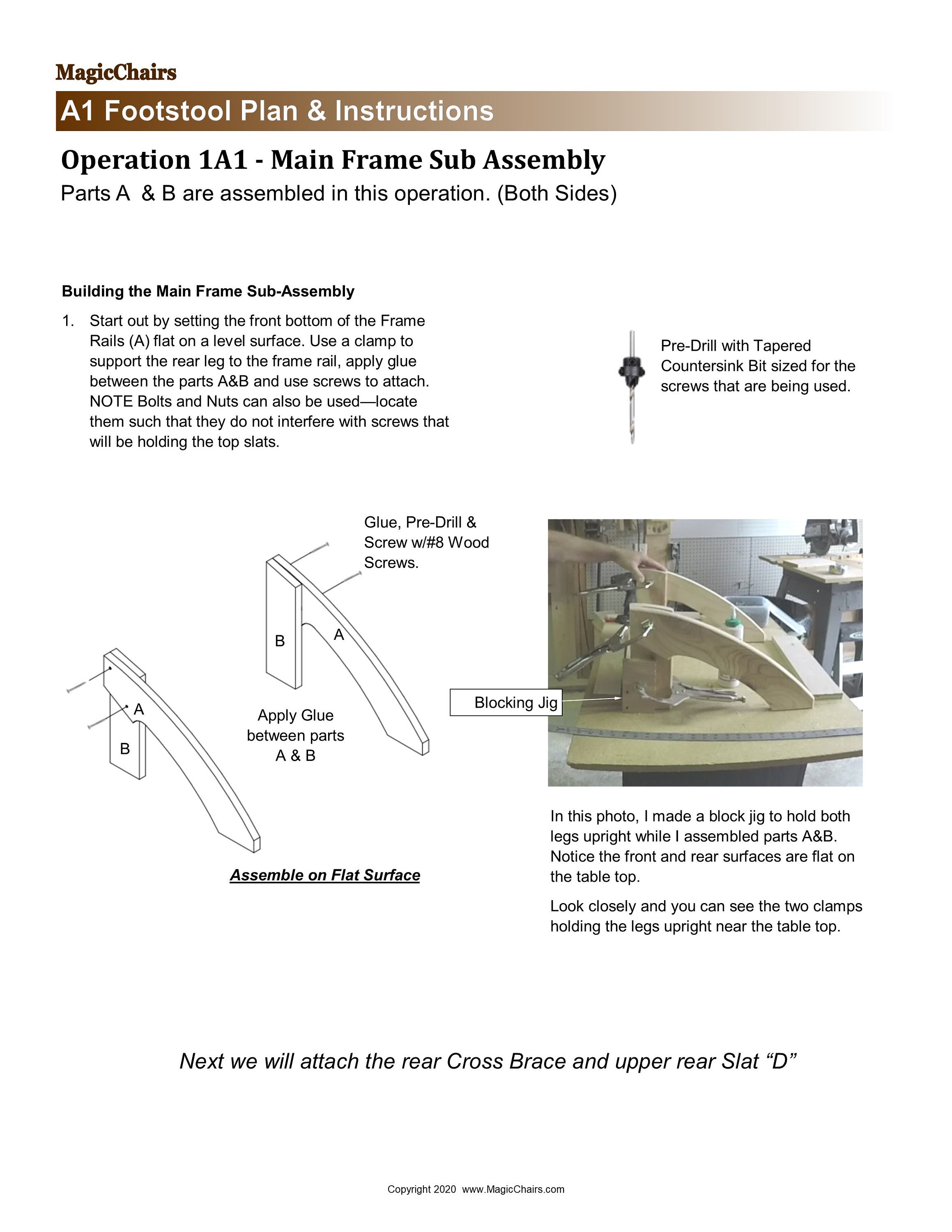 PDF A1-series Adirondack Foot Stool - Downloadable DIY Instructions and ...