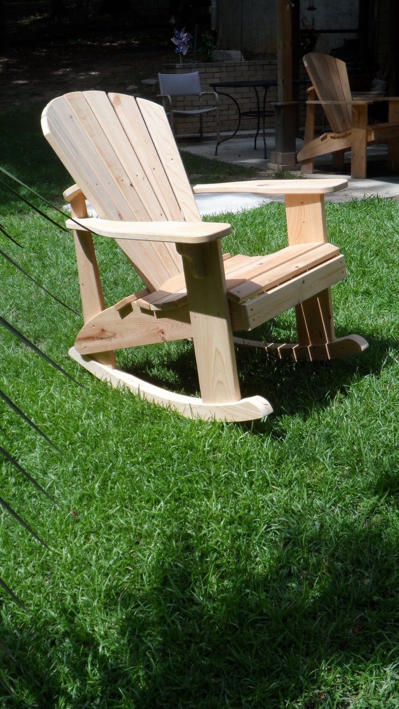 PDF Adirondack Rocking Chair Downloadable DIY Instructions and Etsy
