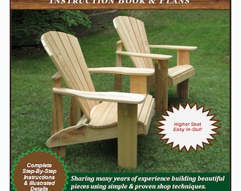Adirondack Chair Plans – DIY Fire Pit/Porch Chair (Model A3 PDF Download)