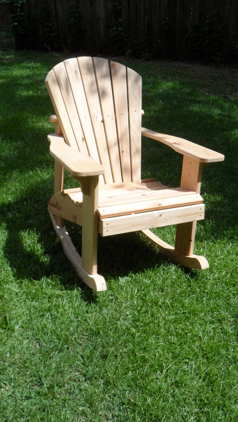 PDF Adirondack Rocking Chair Downloadable DIY Instructions and Etsy