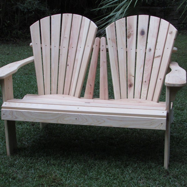 PDF A3L Adirondack Love Seat Bench  - Downloadable DIY Instructions and Drawings to Build Your Own Patterns and Chairs.