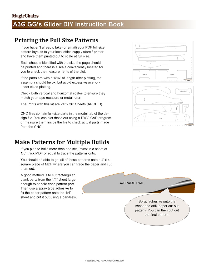 PDF Gg's Glider Adirondack Chair Downloadable DIY Etsy