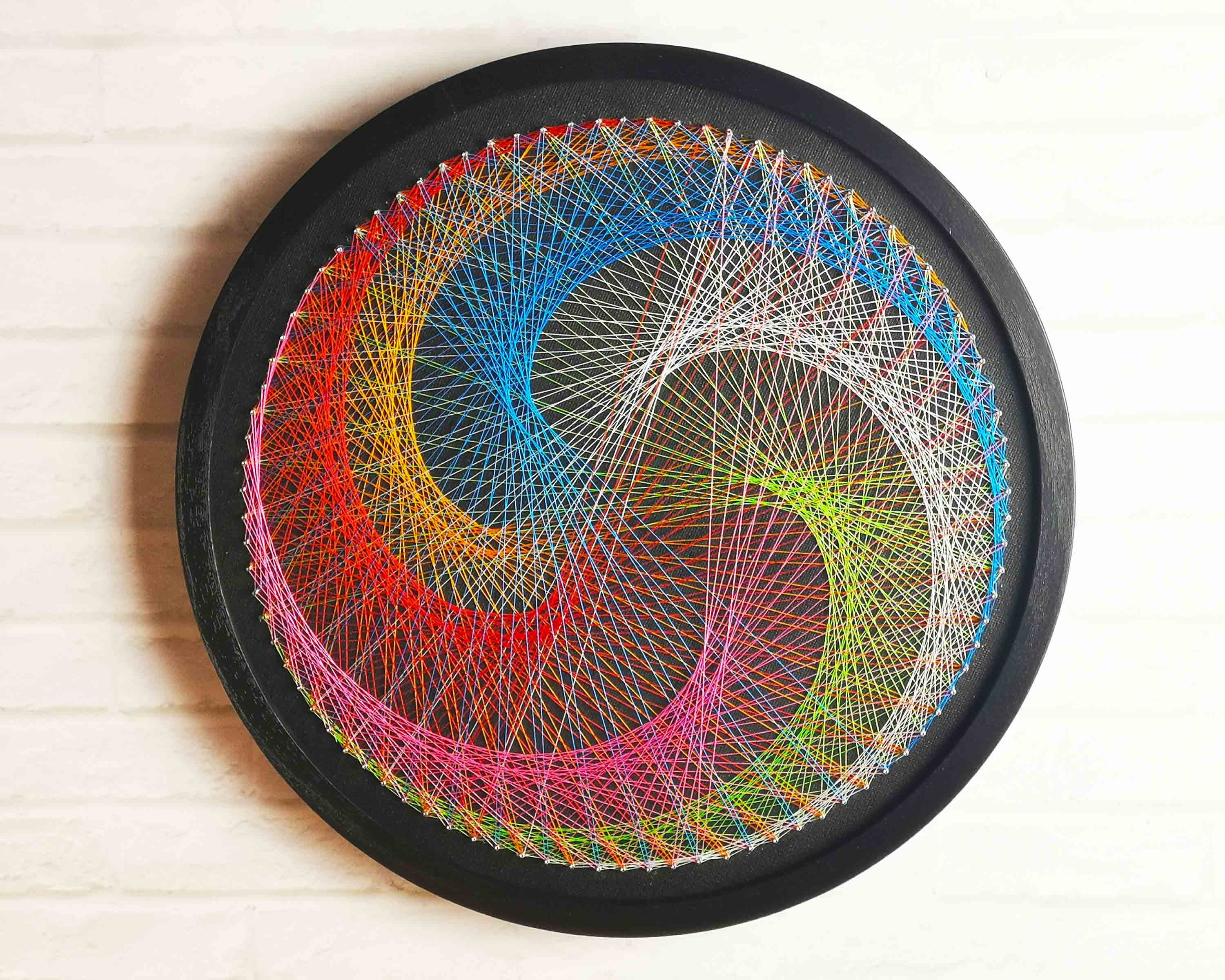 Mandala Spiral String Art DIY Wall Decor String Art Craft for Etsy