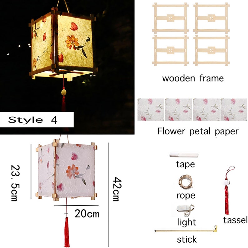 DIY Paper Lantern Kit Oriental Lantern Hanging Lantern for Etsy