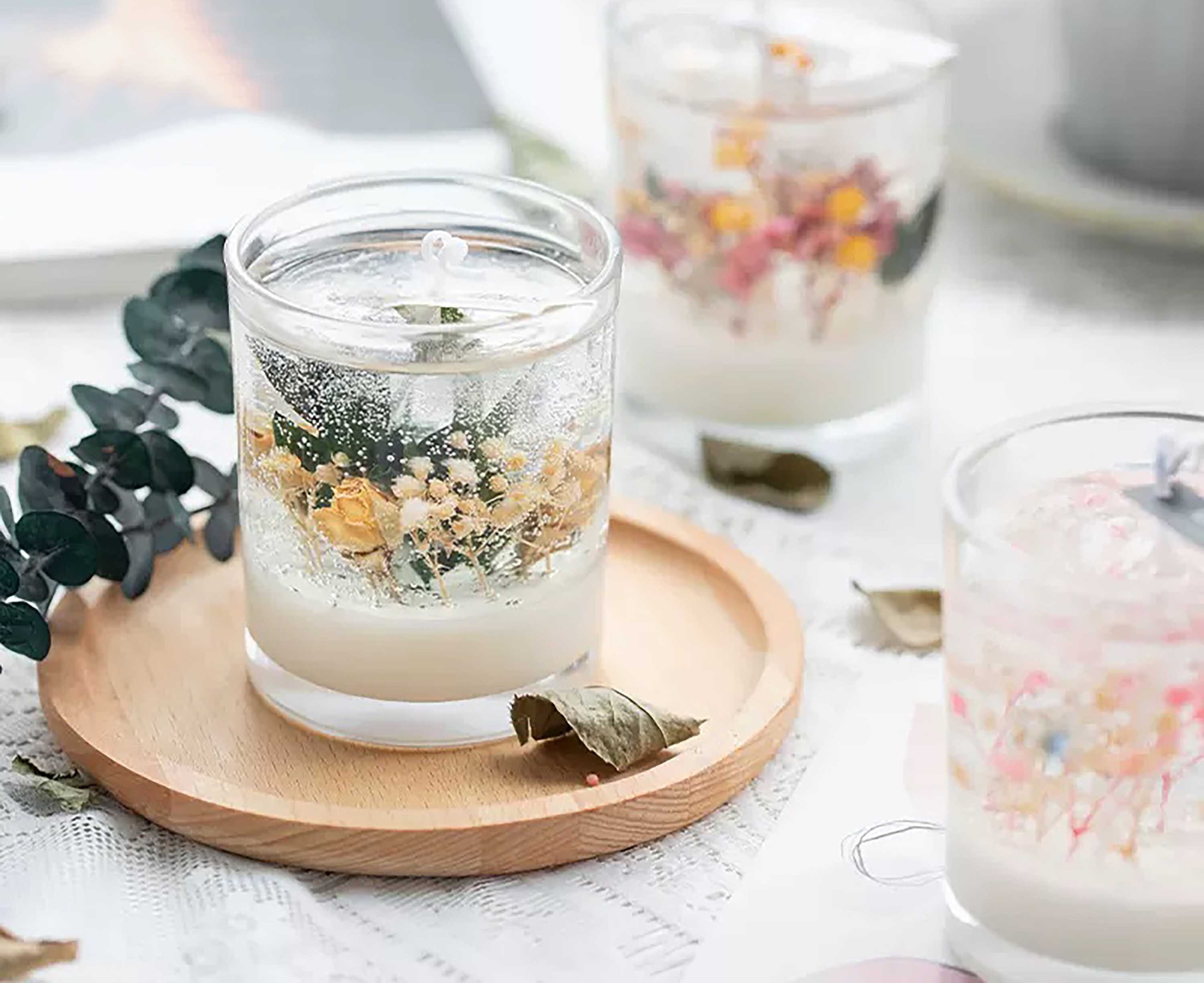 DIY Scented Botanical Jelly Candle DIY Candle Kit House Etsy