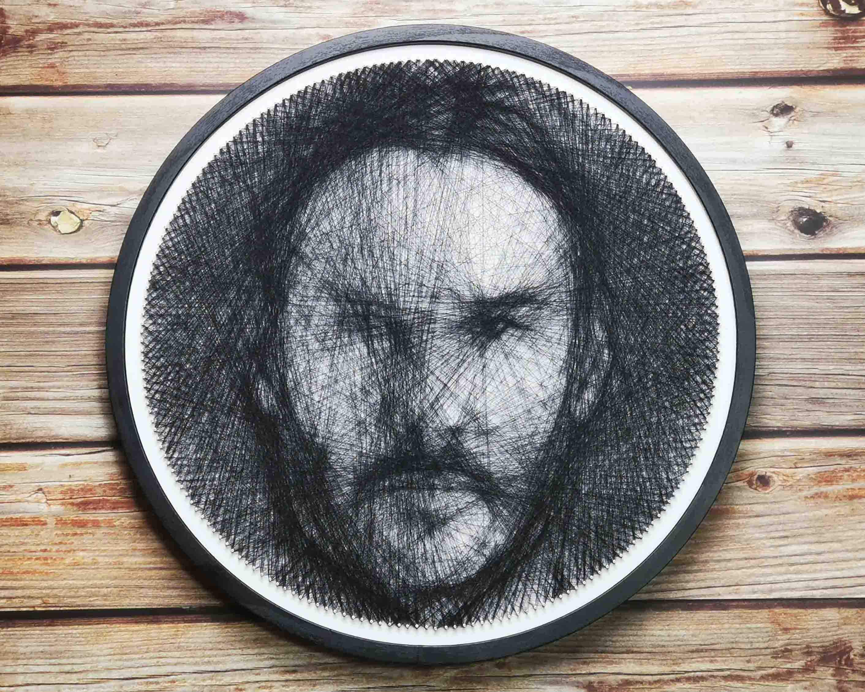 Custom Thread Portrait Personalized Photo String Art DIY Wall Etsy Canada