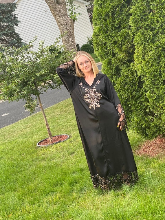 Elegant Moroccan Kaftan Djellaba Handmade Etsy