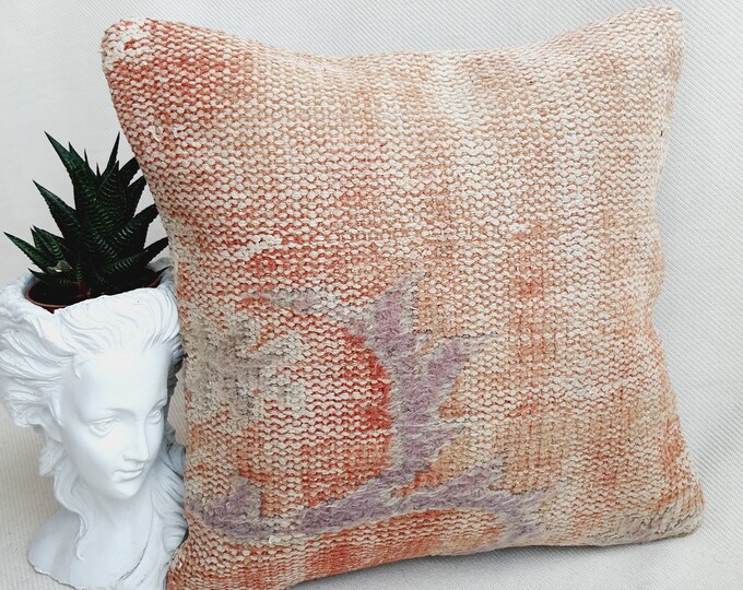 Rug Pillow Cover Throw Pillow Rug Cushion Outdoor Pillow Rustic Decor Carpet Pillow Case Anatolian Pillow Sofa Pillow Turkish Pillow