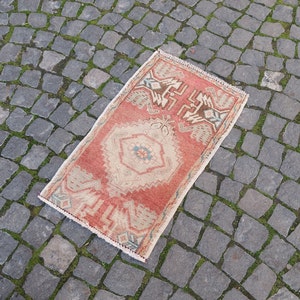 Vintage Inspired Rustic Turkish Rug , Entryway Door Mat , Vintage Rug ,Small Rugs
