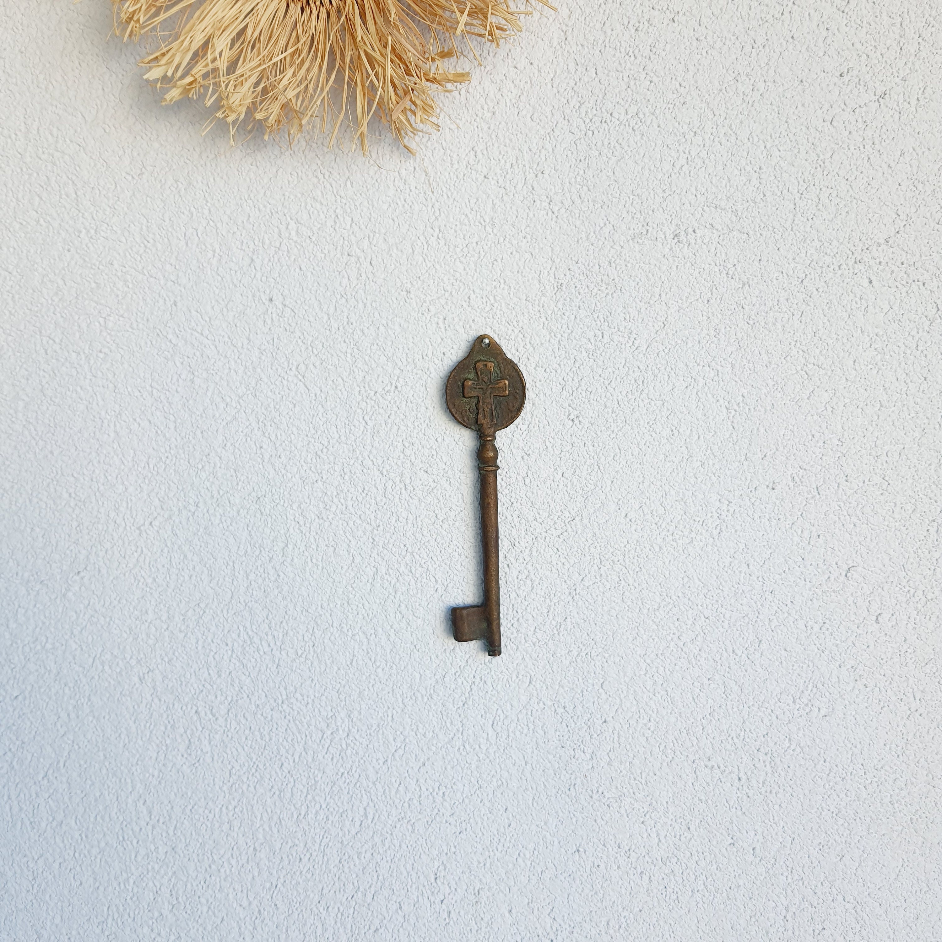 Decorative Vintage Door Key, Wood Door Key, Vintage