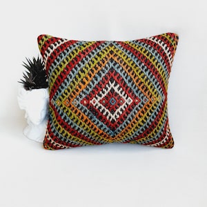 18x29 Kilim Pillow Turkish Kilim Pillow Lumbar Kilim Pillow Turkish Pillow Boho Pillow Vintage Pillow Southwestern Pillow Kilim Pillow Case