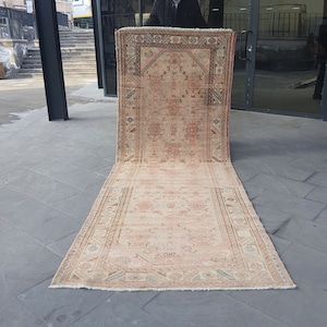 Vintage Handmade Rug, Persian Runner Rug, Runner Rug, Antique Rug, Area Rug, Persian Rugs, Persian Runner, Oriental Rug, Caucasian Rug
