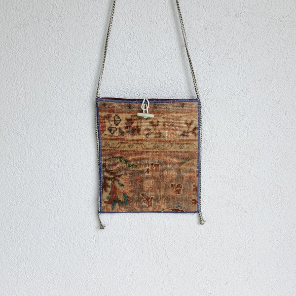 Turkish Carpet Bag, Shoulder Bag, Crossbody Kilim Bag, Turkish Kilim Handbags, Wool Bag, Tapestry Kilim Bag, Hanmade Kilim Bags