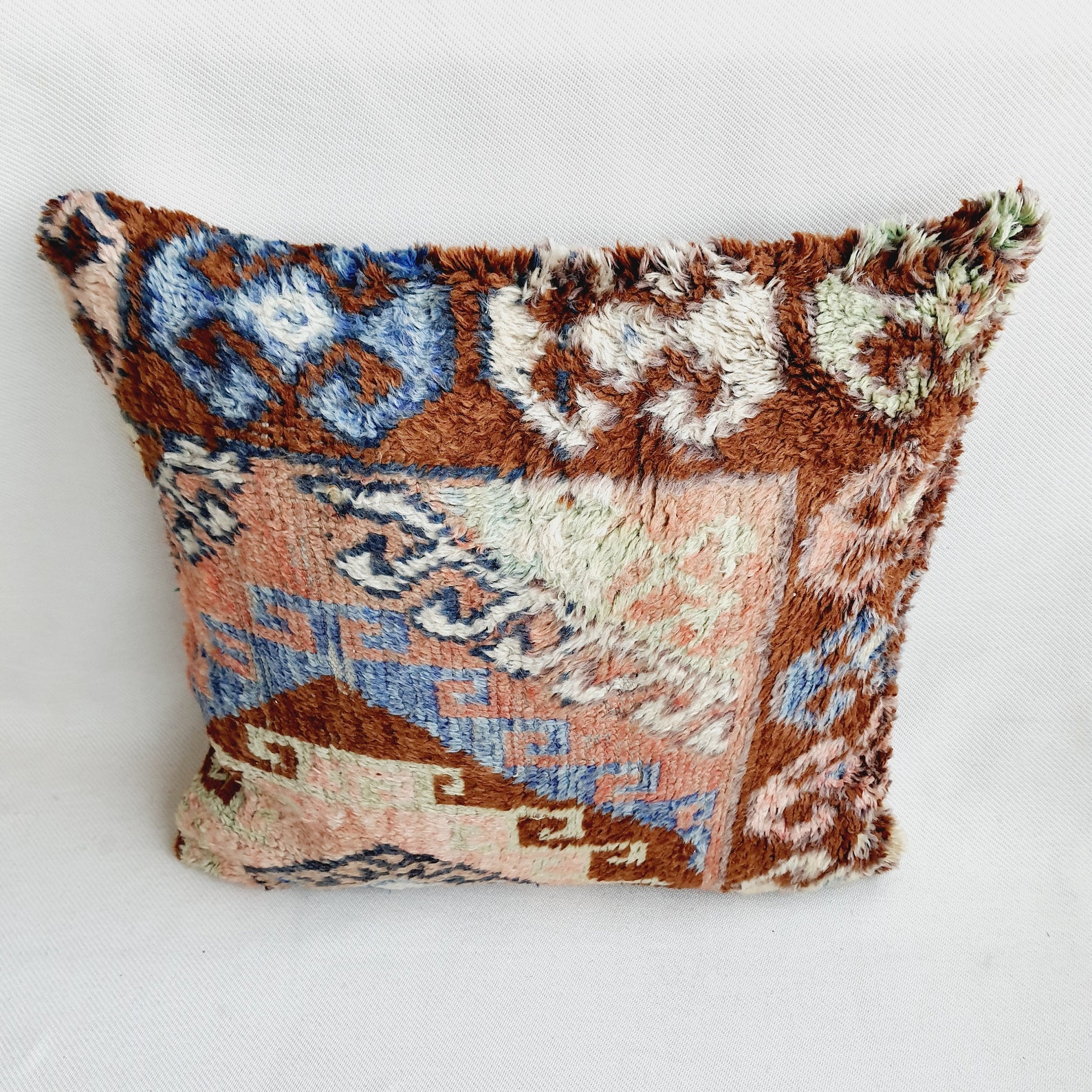 22x22 Rug Pillow Turkish Throw Pillow Rug Cushion Cover Rug Etsy