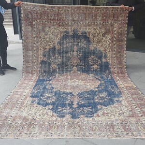 Turkish Area Rug, Bohemian Carpet, Area Rug, Carpet, Handmade Carpet, Vintage Turkish Rug,Oriental Carpet, Oushak Rug, Turkish Carpet Rug