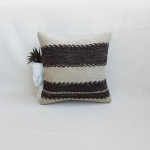 Anatolian Kilim Pillow Vintage Kilim Pillow Turkish Pillow  Boho Pillow Square Pillow Kilim Pillows Kilim Cushion Kilim Pillow Case