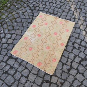 Boho Chic Tribal Kars Small Rug , Handwoven Bohemian Accent for Your Home