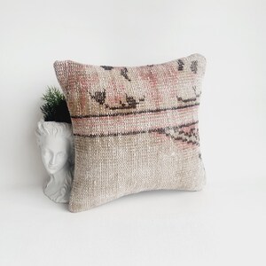 16x16 Rug Pillow Case Vintage Rug Pillow Throw Pillow Handmade Pillow Boho Pillow Home Decor Rustic Pillow Rug Pillow Vintage Pillow Covers