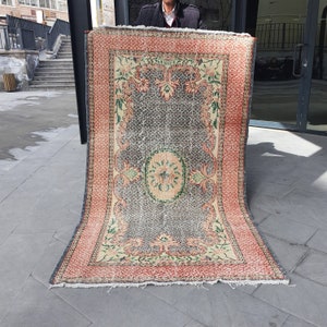 Turkish Rug, Anatolian Rug, Wool Rug, Turkey Carpet, Vintage Turkish Rug, Carpet, Home Decor Rug, Vintage Area Rug, Oushak Rug, Oriental Rug