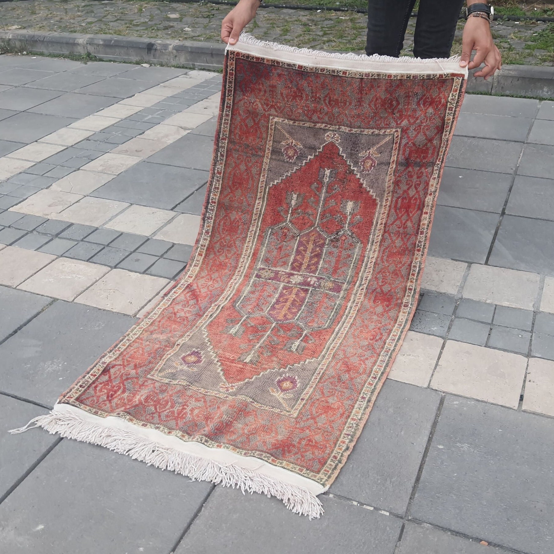 2.5'x4.5' Bidjar Red Silk Rug Oriental Carpet Medallion Area Rugs