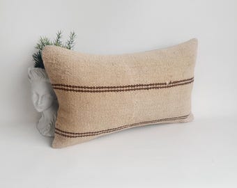 Bedding Pillow Cover Turkish Kilim Pillow Anatolian Pillow Vintage Pillow Throw Kilim Pillow Sofa Pillow Turkish Ethnic Kilim Pillow