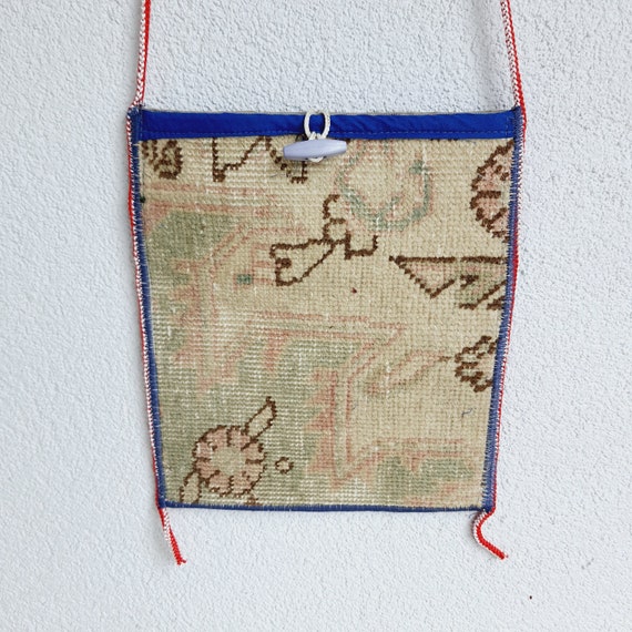 Turkish Rug Bag, Decorative Bags Turkish Kilim Ba… - image 6