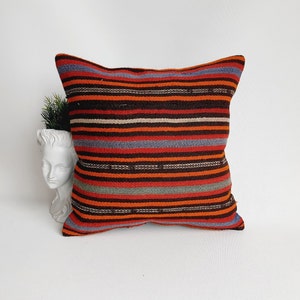 Turkish Kilim Pillow Cover Traditional Kilim Pillow Authentic Kilim Pillow Kilim Cushion Case Kilim Pillows Kilim Pillow Bohemian Pillow