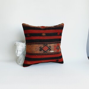 16x16 Kilim Pillow Turkish Kilim Pillow Boho Pillow Throw Pillow Kilim Cushion Case Kilim Pillows , Kilim Cushion Kilim Pillow Cover