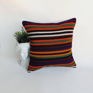 Turkish Kilim Pillow Cover Traditional Kilim Pillow Bohemian Pillow Authentic Kilim Pillow Kilim Cushion Case Kilim Pillows Kilim Pillow