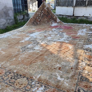 Unique size antique Armenian Rug , Over 100 years old Oversize Rug 10x15 , Handcrafted Armenian Heritage Piece , Please contact for more