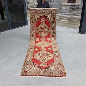 Turkish Runner Rug Long Runner Rug Vintage Runner Rug Oushak Runner Rug Anatolian Rug Vintage Turkish Rug Long Runner Rug Turkish Rug