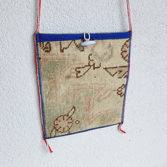 Turkish Rug Bag, Decorative Bags Turkish Kilim Ba… - image 4