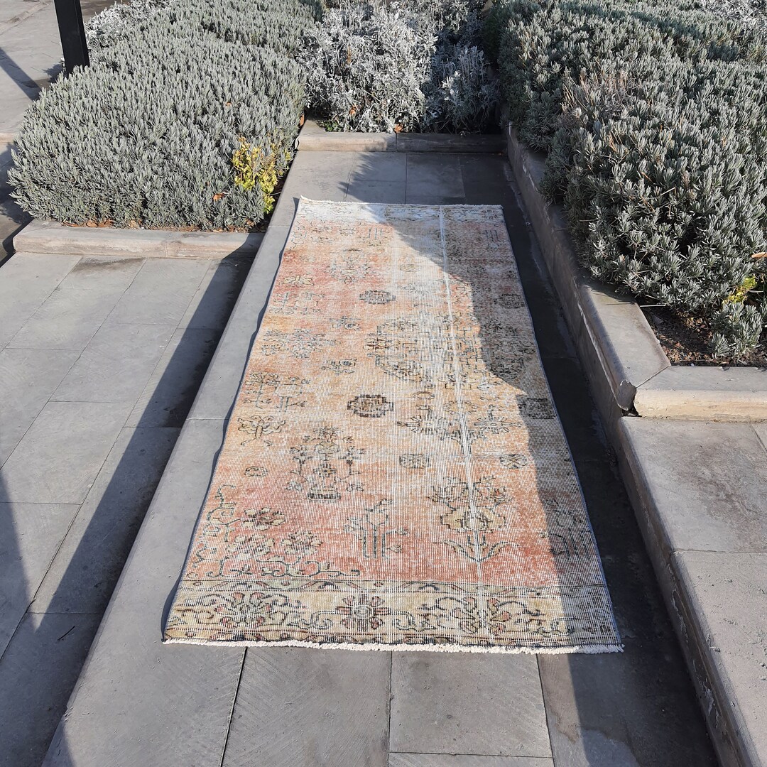 Old Turkish Rug Turkish Oushak Rug Turkish Carpet Rug Faded Rug Muted ...
