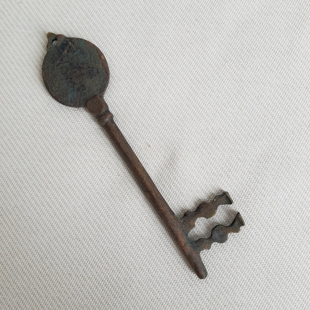 Ottoman İron Key , Vintage Iron Key , Ottoman Pattern Key , Decorative