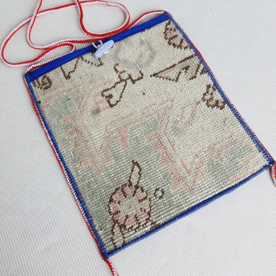 Turkish Rug Bag, Decorative Bags Turkish Kilim Ba… - image 3