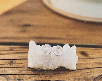 Mini New Moon Post Earrings