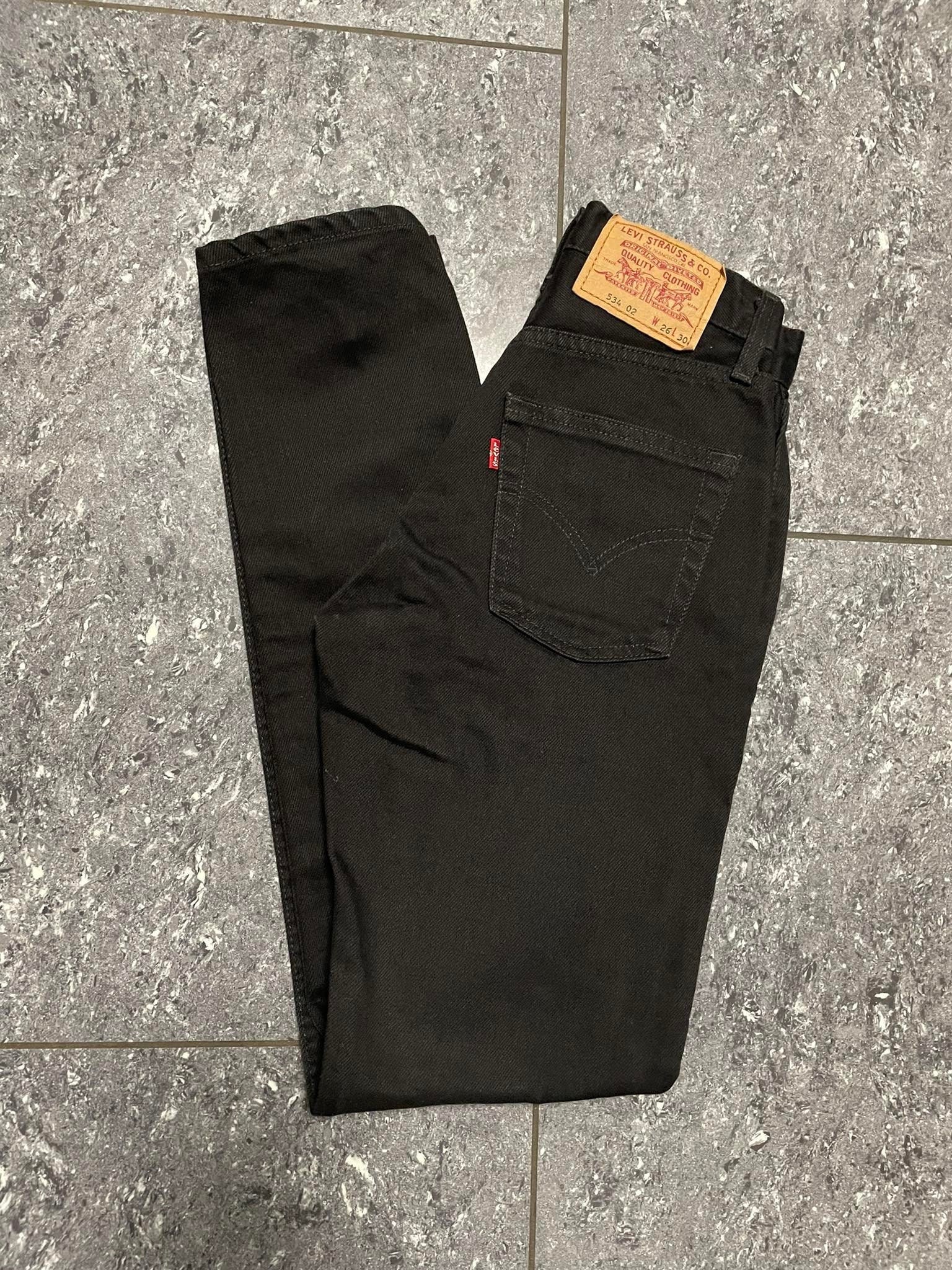 Vintage Black Jeans/levis W26 L30/levis 534 Etsy