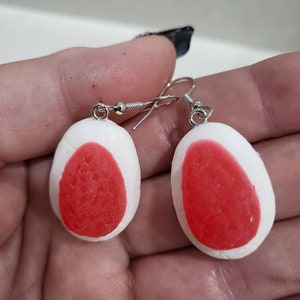 Strawberry Creams lolly, candy  Resin Quirky Food earrings Australia