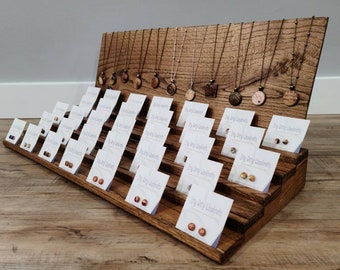 DIY TABLETOP EARRING DISPLAY  PERFECT EARRING DISPLAY FOR CRAFT SHOWS 