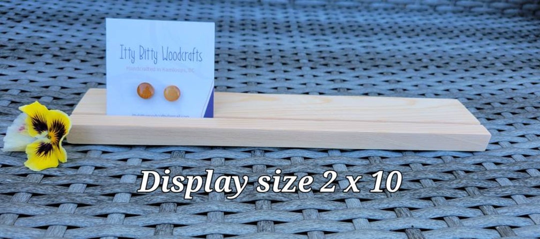 Handmade Earring Display, Earring Organizer, Craft Display, Jewelry Stand, Card  Holder, Jewellery Stand, Necklace, Upcycled Natural Wood 